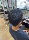 短髪パーマでセットも楽に！