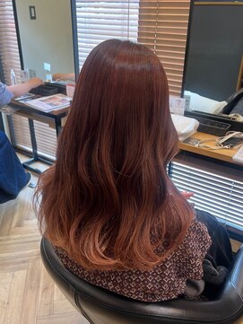 アルター(aL ter) ピンクブラウン［くびれヘア/アプリコットオレンジ］長野歌穂