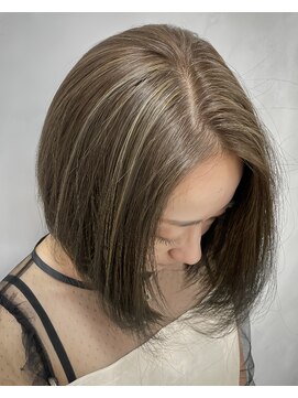 メゾンマイル 恵比寿(maison mile) ハイライトカラー/ブラウン/レイヤーカット/白髪ぼかし/恵比寿駅