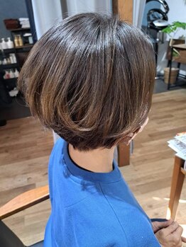骨格・髪質を見極めたカットで大人女性の魅力を引き出すショートヘアをご提案☆朝のスタイリングも簡単に＊