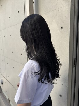 韓国顔まわりレイヤーカットグレージュオリーブベージュブラウン