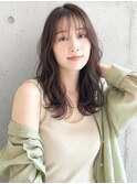 ★大人可愛い20代30代40代お顔まわり薄めバンク前髪くびレイヤー