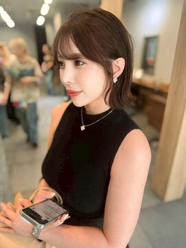 サンドパールス 仙台店(sand PALCE) 髪質改善/大人ガーリー/似合わせカット/ショートボブ前髪/仙台