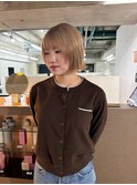 ボブレイヤー×beige color