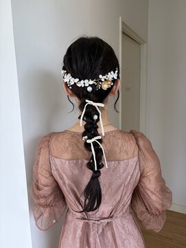 サラ 新宮店(SARA) 【新宮　古賀　東区】結婚式お呼ばれヘア／編み下ろしアレンジ