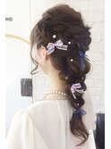 ダウンスタイルのヘアアレンジ
