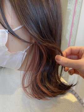 バイオレット ナゴヤ(Violet Nagoya) 【Violet】ペールピンクのインナーカラーで可愛らしさUP♪