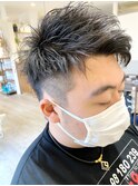 【宮本大輔】束感 人気 ソフトモヒカン 大人 ひし形 刈り上げ