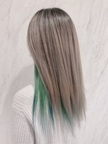 リー 京橋(Lee)&nbsp;インナーカラー ブルーとグリーン