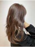 ピンクベージュロング