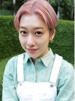 セシルヘアー 沖縄小録2号店(Cecil hair)&nbsp;ピンクカラー/ハイトーンボブ/コンパクトショート