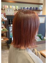 バルス(BLS)&nbsp;ピンク切りっぱなしボブ【藤枝/髪質改善/デザインカラー】