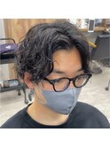 センターパートツイストスパイラル