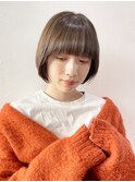 ショートボブ_ホワイトグレージュネビージュこなれミディ_49003