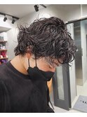 マッシュパーマ　ウルフパーマ　メンズパーマ