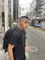 メリケンバーバーショップ トーキョー(MERICAN BARBERSHOP TYO)&nbsp;MEN'SHAIRツーブロック束感ショート波巻きハイライト46