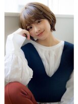 ライリー(riley)&nbsp;rileyナチュラルワンカールショートボブ×肌映えベージュ