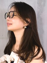 ロンプ(romp) 大人可愛いロングレイヤーヘア/流し前髪/romp藤巻iii/ワンカール