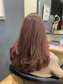 アルター(aL ter) レイヤーカット×ピンクベージュ［フェミニンロング/似合わせ］