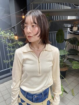 パープル(PURPLE) レイヤーボブ/ウルフカット/イルミナカラー/レイヤーカット