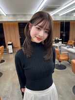 ガーデン 渋谷(GARDEN)&nbsp;美髪イメチェンくびレイヤーミディアムワイドバングヘア