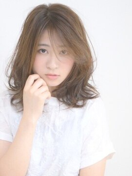 ヘアカフェ コトノハ(hair cafe Kotonoha) 【コトノハ】うざバング透明感トップにボリューム大人フェミニン