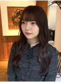 似合わせ顔まわりカット　ショコラブラウン　透明感カラー