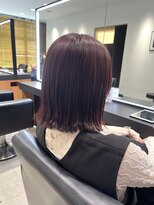 エミュ 伏見 国際センター(emu)&nbsp;外ハネボブ/切りっぱなしボブ/暖色カラー