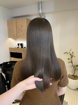 ベンジー 薬院大通店(benji) オリーブグレージュ/暗めカラー