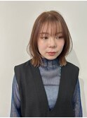 "CHIHIRO"暖色ベージュ×ボブレイヤー