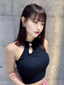 アスター 天神大名店(Aster) 似合わせカット/ダークアッシュ/ミディアムレイヤーカット