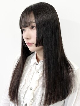 ルネラトーキョー(RUNERA TOKYO) ロングカット姫カット前髪カットぱっつん前髪髪質改善