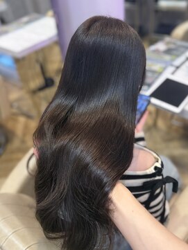 ロンド フィーユ(Lond fille) ブリーチなし/髪質改善/大人ガーリー/ダークアッシュ/前髪/銀座