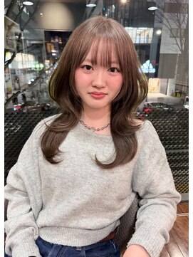 アクシス 栄ガスビル店(`AXIS) 【 Rin 】イメチェン/ピンクベージュ/前髪/名古屋栄矢場町