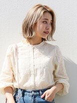 グランドール(Grandoll) 柔らかベージュ×外ハネボブ【小倉北区神岳】