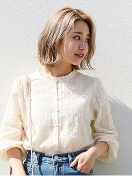 グランドール(Grandoll) 柔らかベージュ×外ハネボブ【小倉北区神岳】