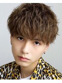 ニュアンスパーマ/センターパート/波巻きツイストスパイラル渋谷