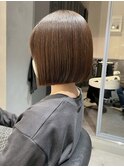 ミルクブラウンボブ