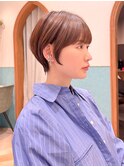 ハンサムショート/丸みショートボブ/20代30代40代50代/顔周り