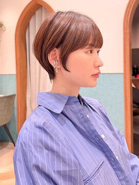 ロンド レグリーズ 立川(Lond leglise) ハンサムショート/丸みショートボブ/20代30代40代50代/顔周り