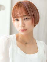 カバーヘア ブリス 北浦和(COVER HAIR bliss)&nbsp;ハイトーンカラーミルクティーピンクショートマッシュ10代20代X