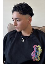 桃の木 ヘアー(桃の木 hair)&nbsp;ラルフカール（メンズパーマ）×スキンフェード