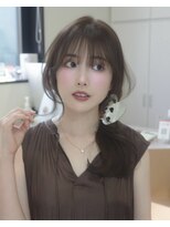 ベレーザシェルト(Beleza scelto)&nbsp;20064_暗髪ミルクベージュブリーチなしワンホンハッシュカット