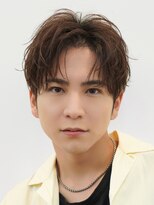 バイフィフス 原宿/表参道(by fifth) 緩めニュアンスパーマフェザーパーマメンズセンターパートウルフ