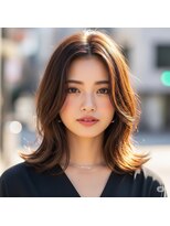 ネイヴスヘアー 福工大駅前店(Neivs Hair)&nbsp;レイヤーひし形スタイル