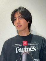 フラッシュパック(FLASH PACK)&nbsp;シースルーレイヤーウルフ/メンズミディアム/シースルーマッシュ