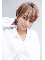 クラン(clan)&nbsp;前下がりボブ/モテ髪カタログ/小顔に見せるヘア/前髪カット