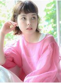 カーリーミニマムボブ