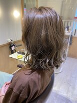 オモルフィ ひばりヶ丘店(Omorfi)&nbsp;オリーブカラー　ミントアッシュ×ハイライト