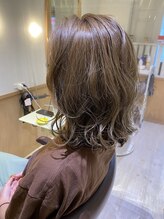 オモルフィ ひばりヶ丘店(Omorfi) オリーブカラー　ミントアッシュ×ハイライト